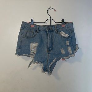 High Waisted Denim Shorts